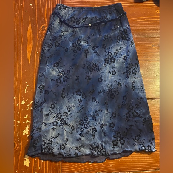 Cherokee Other - Blue sparkly girls midi skirt